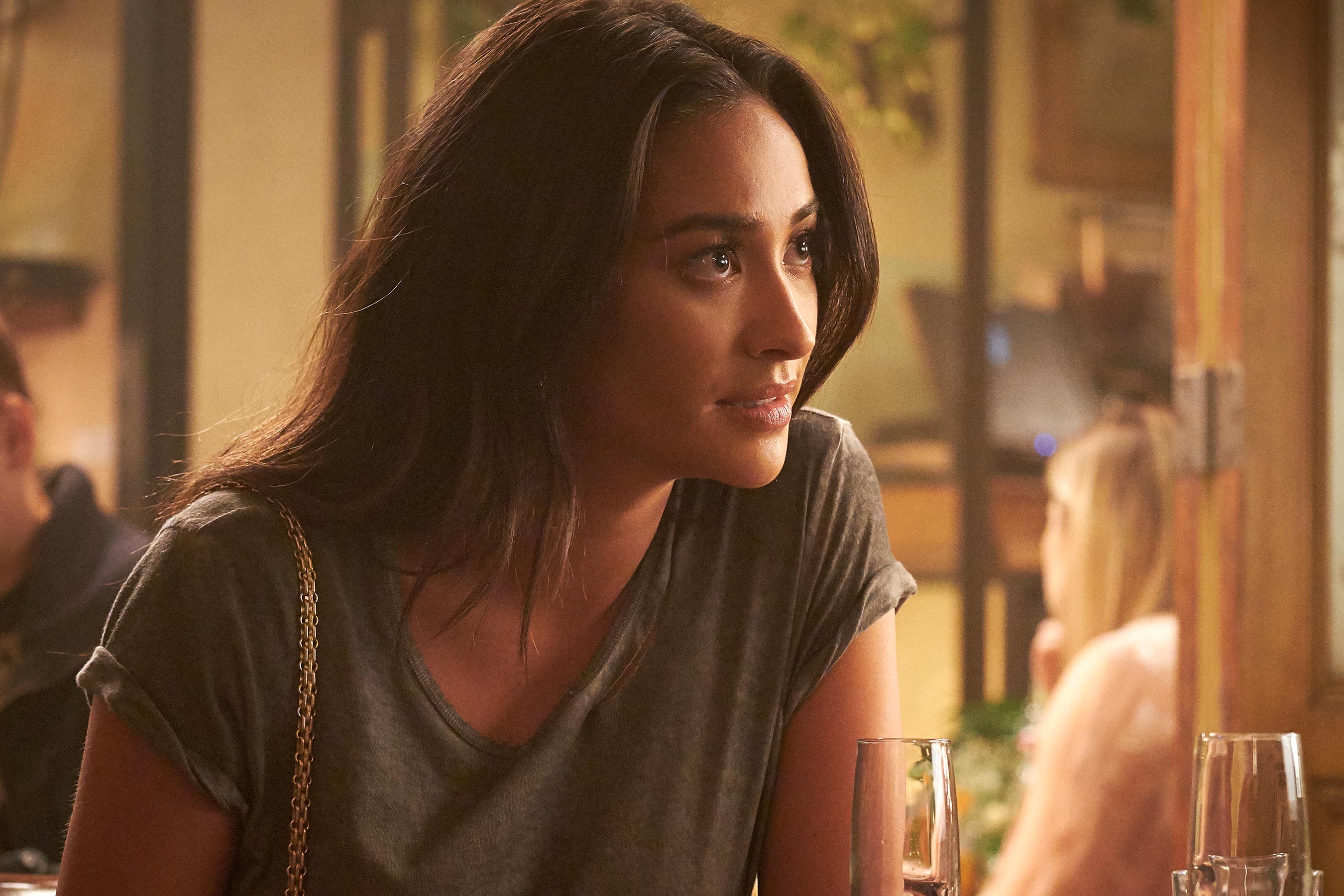 Shay Mitchell plays Peach in You